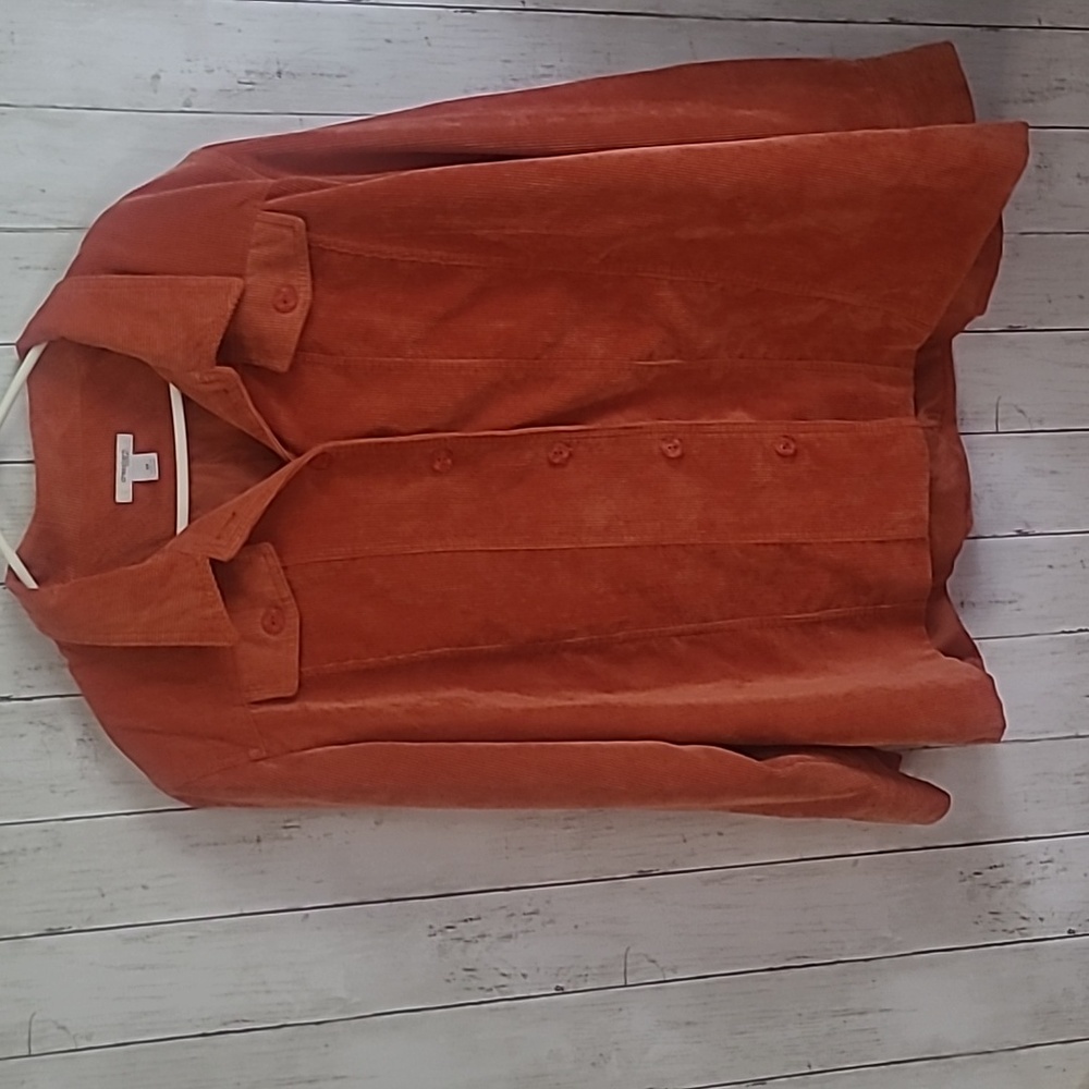 Dressbarn Rust Colored Corduroy Jacket Size 3x